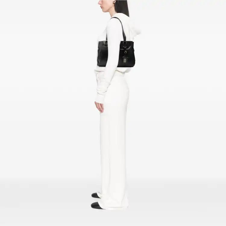 Prada Tessuto Trimmed Nappa Tote