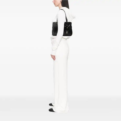 Prada Tessuto Trimmed Nappa Tote