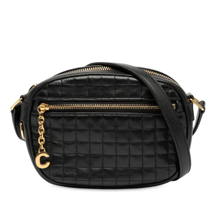 Celine Small Quilted Calfskin C Charm Crossbody