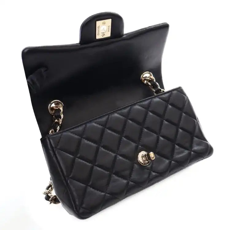 Chanel Mini Rectangular Classic Lambskin Coco Charms Single Flap