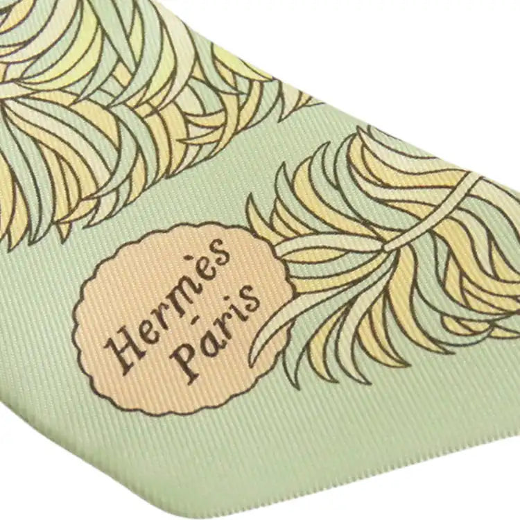 Hermès De L Ombrelle Aux Duels Silk Twilly Scarf