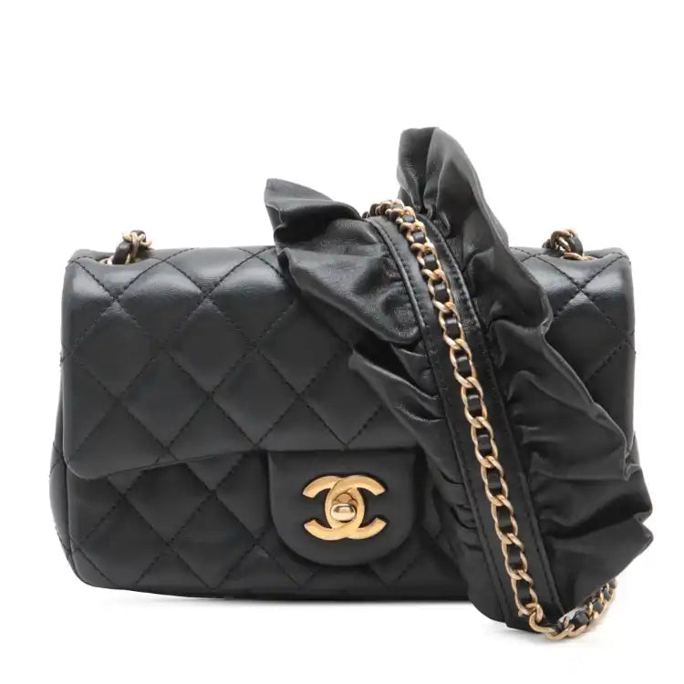 Chanel Mini Rectangular Classic Lambskin Romance Single Flap