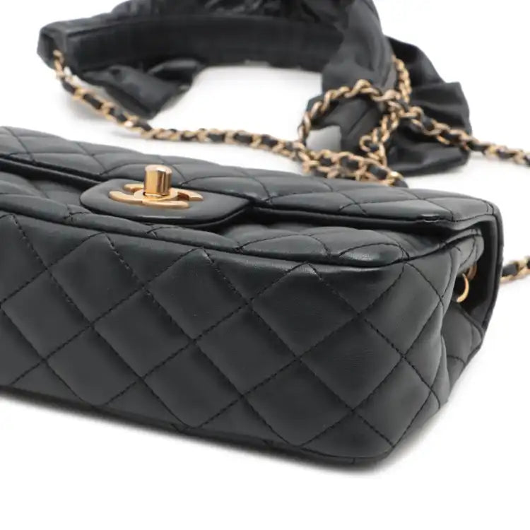 Chanel Mini Rectangular Classic Lambskin Romance Single Flap