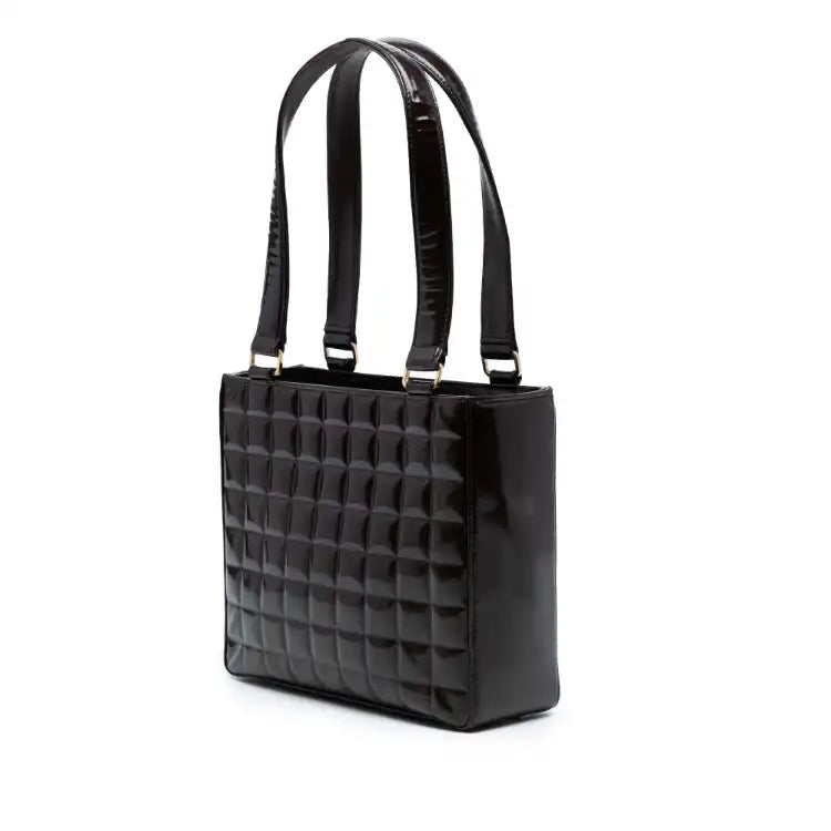 Chanel CC Chocolate Bar Patent Shoulder Bag