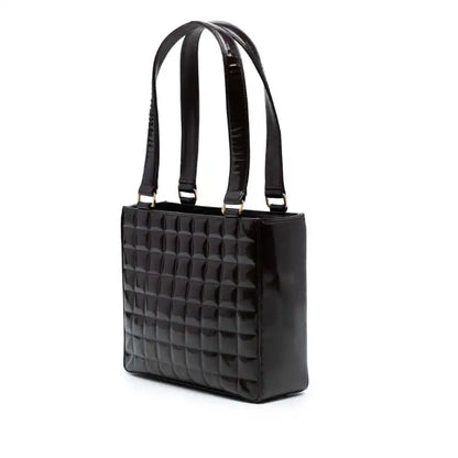 Chanel CC Chocolate Bar Patent Shoulder Bag