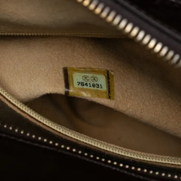 Chanel CC Chocolate Bar Patent Shoulder Bag