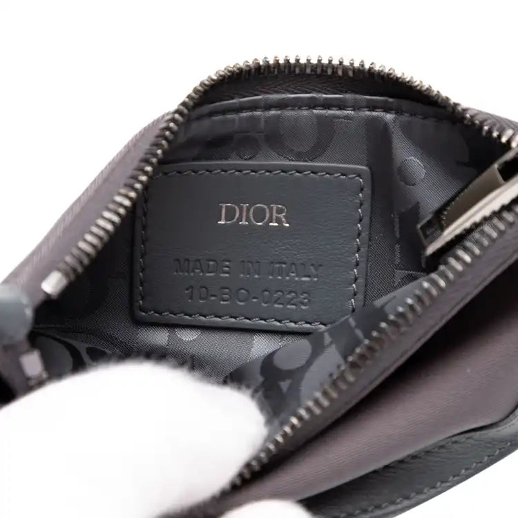 Dior Nylon Saddle Coin Pouch