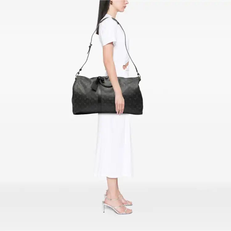 Louis Vuitton Monogram Eclipse Keepall Bandouliere 55