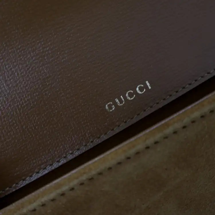 Gucci Mini Shearling Suede 1955 Horsebit Handbag