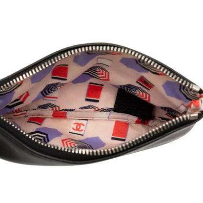 Chanel CC Grained Calfskin Zip Pouch