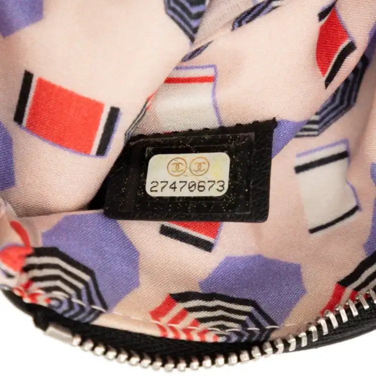 Chanel CC Grained Calfskin Zip Pouch