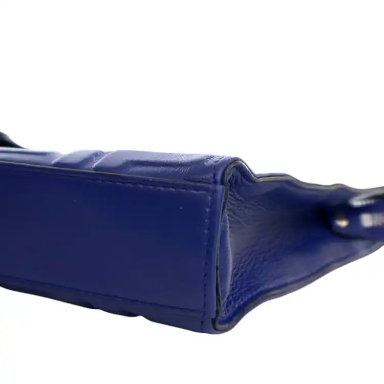 Fendi FF 1974 Embossed Leather Clutch