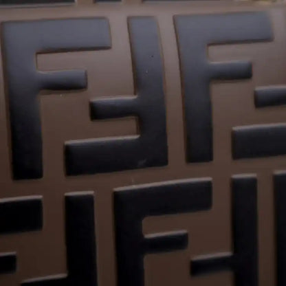 Fendi Medium FF 1974 Embossed Leather Kan U Top Handle Bag