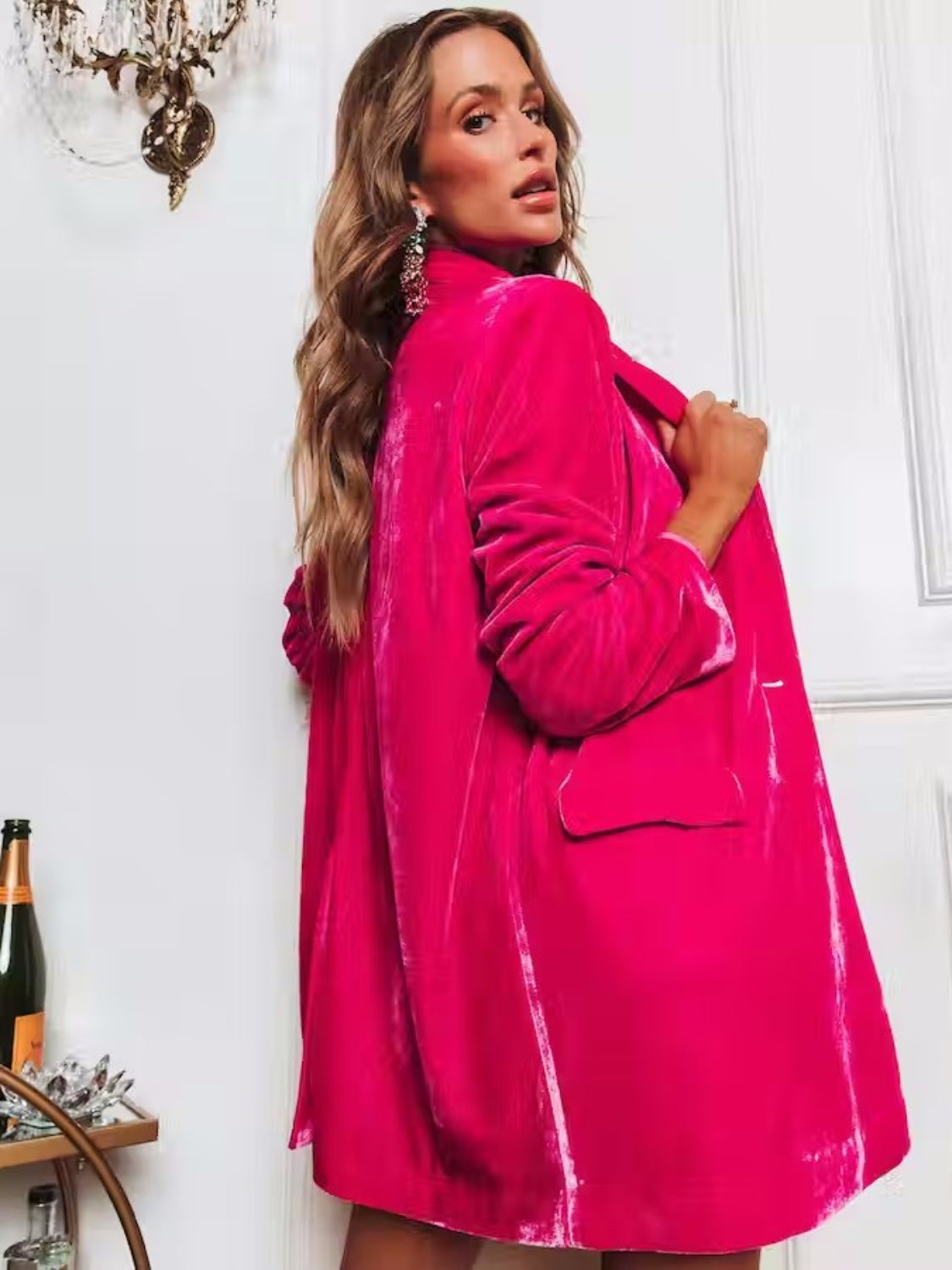 She Wears Glory “Mantle of Dominion” Luxe Button-Up Blazer - She Wears Glory Beverly Hills