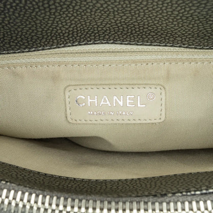 Chanel Metallic Caviar Grand Shopping Tote