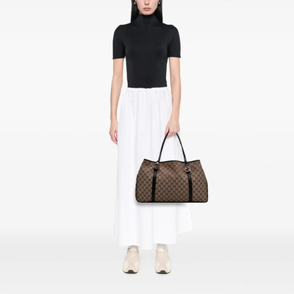 Gucci Large GG Canvas Twins Tote