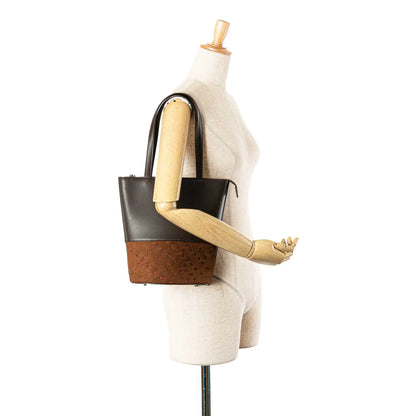 Burberry Calfskin and Suede Tote