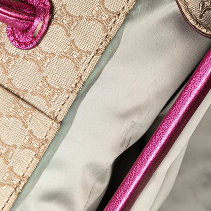 Celine Macadam Canvas Clasp Tote