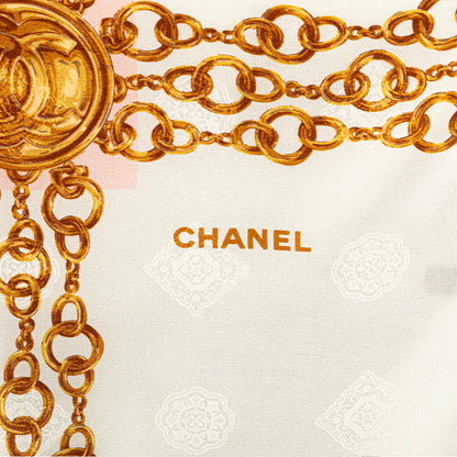 Chanel Chain Printed Silk Scarf