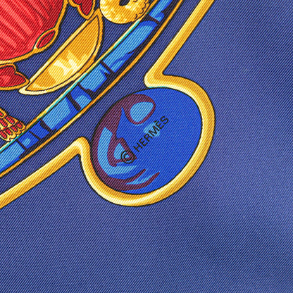 Hermès Scarabees Et Pectoraux Silk Scarf