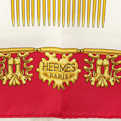 Hermès Les Cavalier d Or Silk Scarf