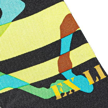 Hermès Ex Libris En Camouflage Silk Twilly Scarf