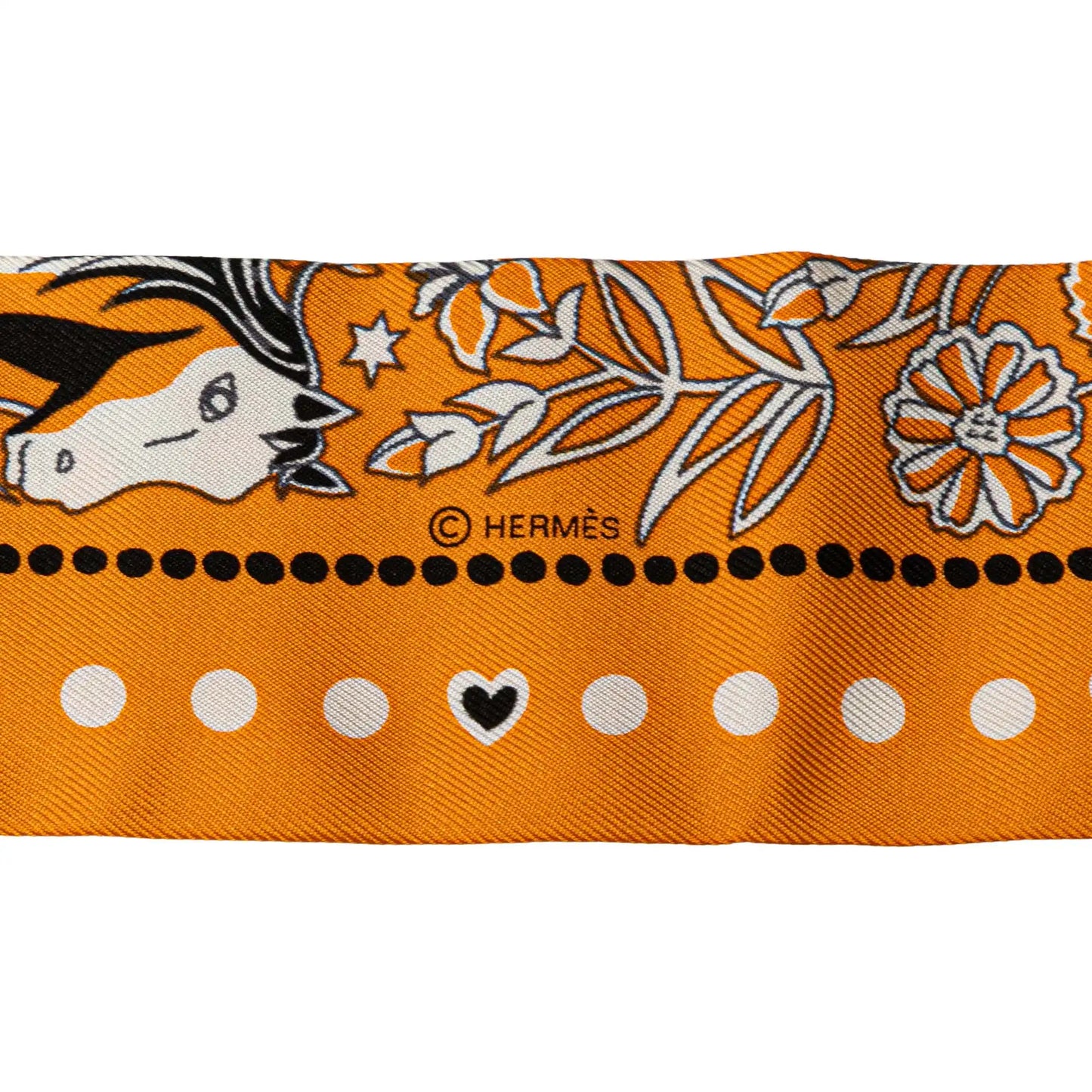 Hermès Entre Ciel Et Mer Bandana Silk Twilly Scarf