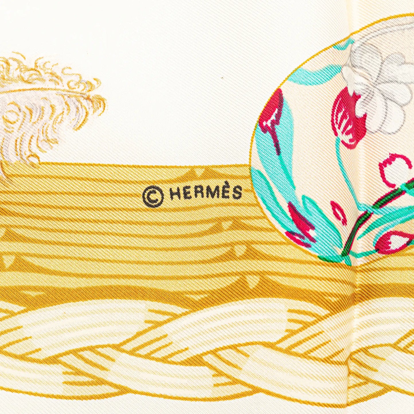 Hermès Couvee D'Hermes Silk Scarf