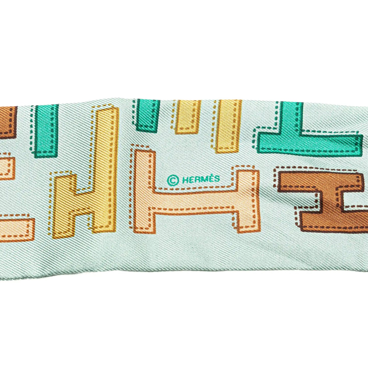Hermès H Silk Twilly Scarf