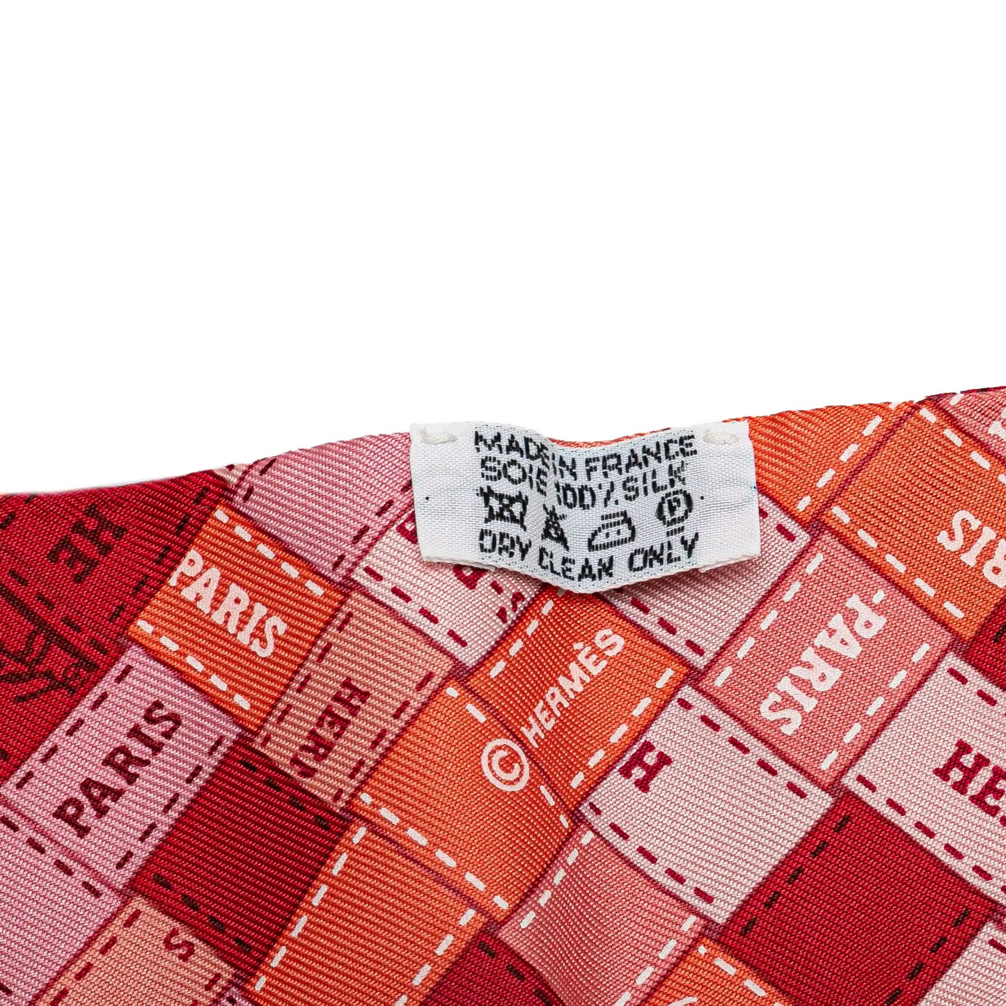Hermès Bolduc Au Carre Silk Twilly Scarf
