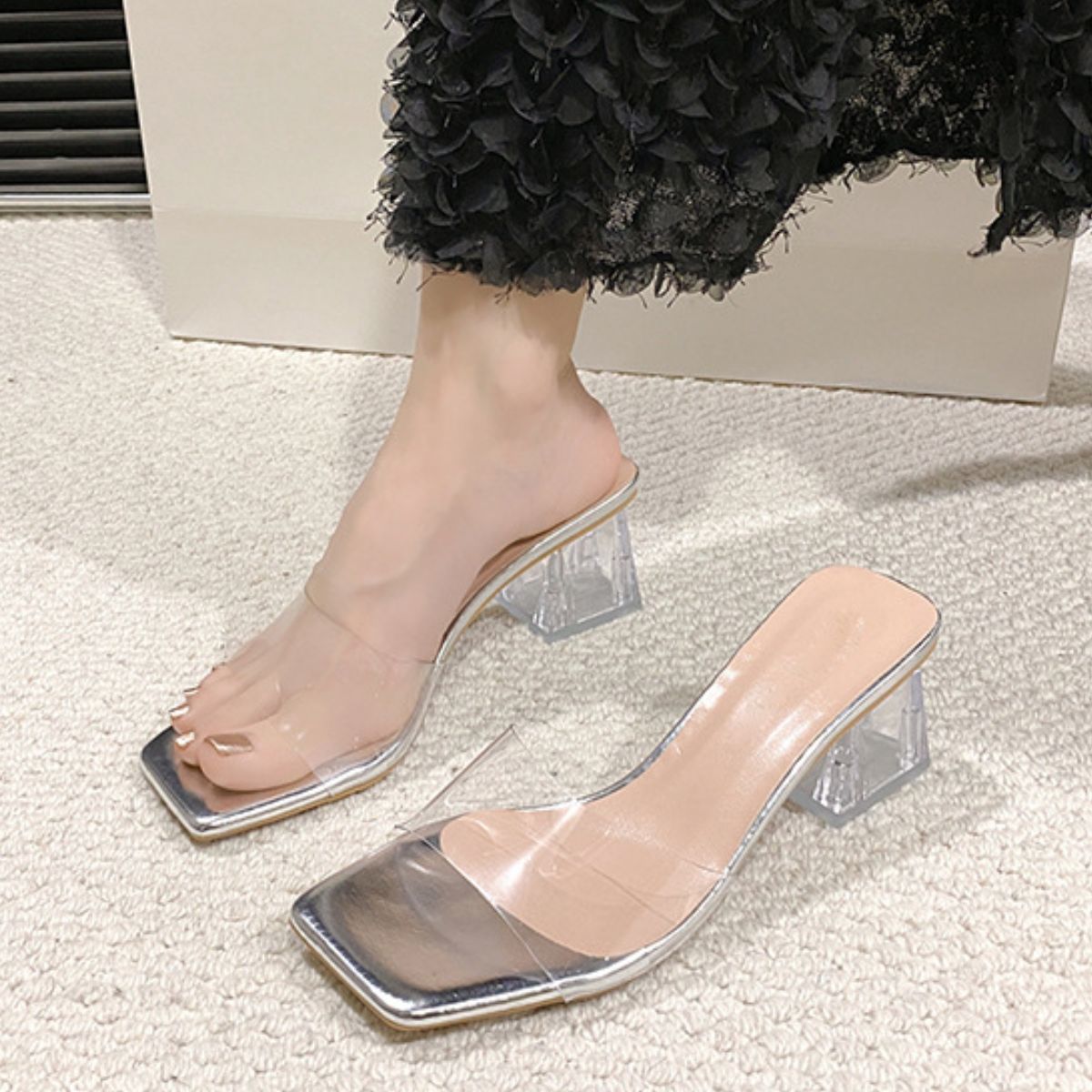 She Wears Glory™ — Virtue Steps Open Toe Block Heel Sandals - She Wears Glory Beverly Hills