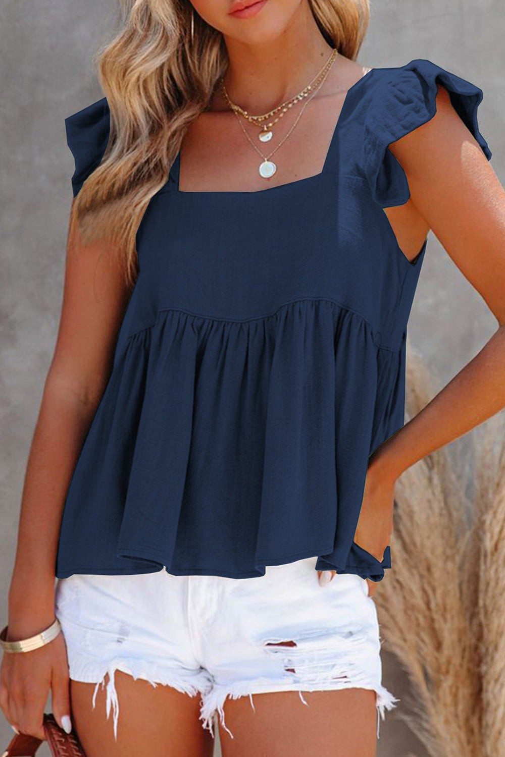 She Wears Glory™ — Crowned in Grace Ruffle Blouse - She Wears Glory Beverly Hills