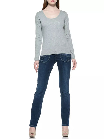 Ungaro Fever Blue Cotton Women's Jeans