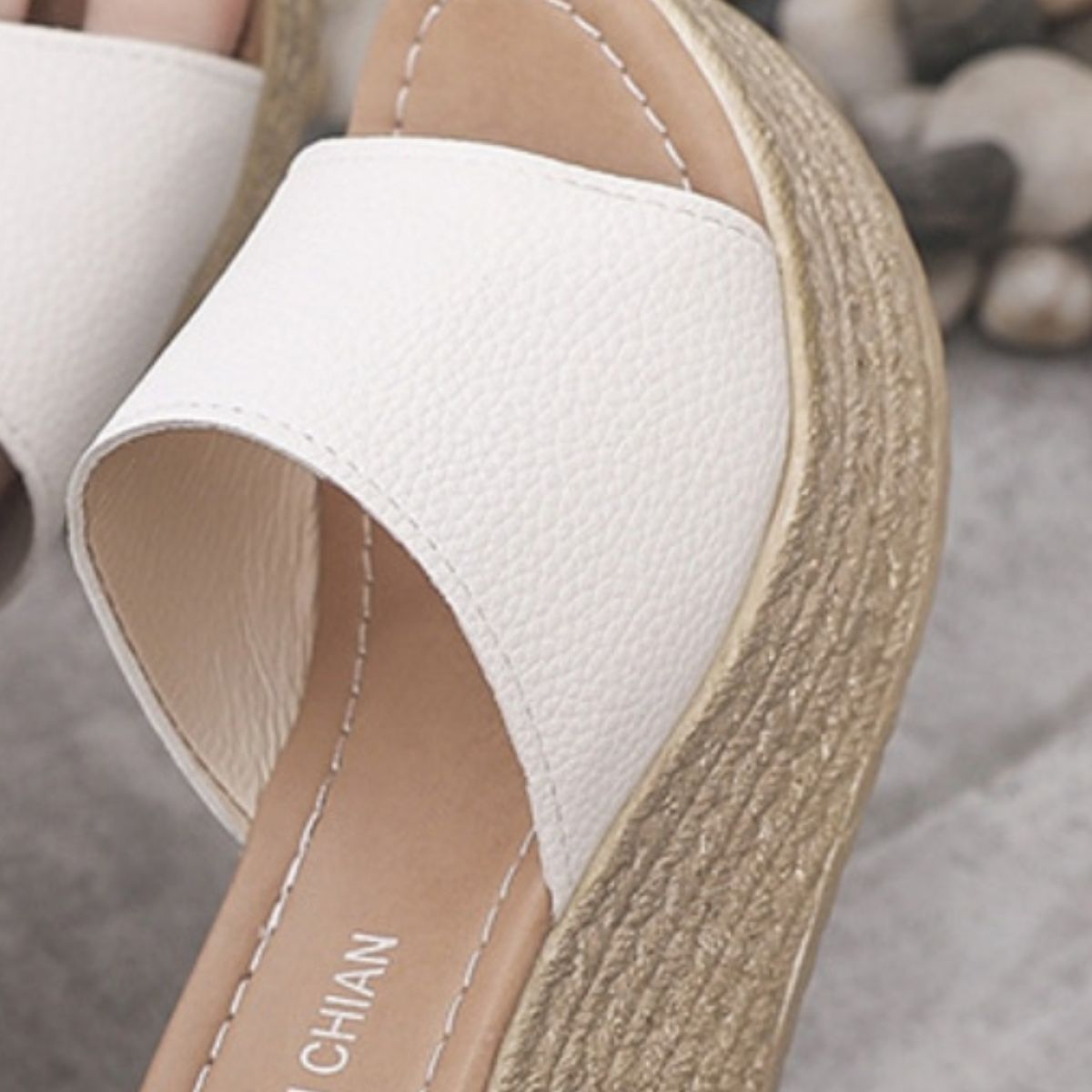 She Wears Glory™ — Ruth’s Revelation PU Leather Open Toe Sandals - She Wears Glory Beverly Hills