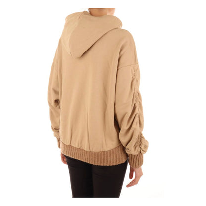 Hinnominate Brown Cotton Women Hoodie