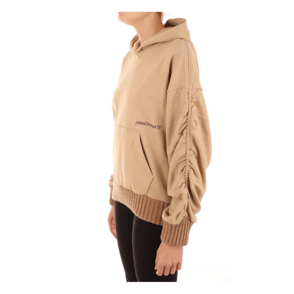 Hinnominate Brown Cotton Women Hoodie