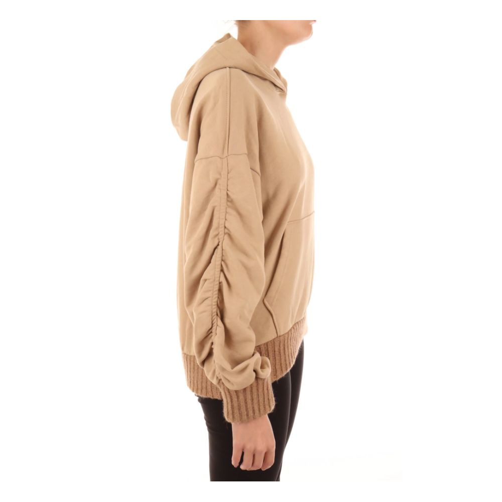 Hinnominate Brown Cotton Women Hoodie