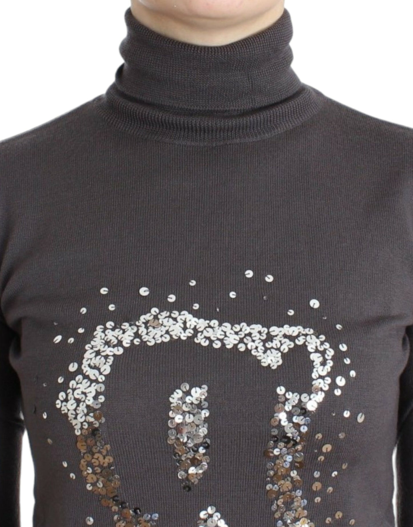 John Galliano Brown turtleneck cotton sweater