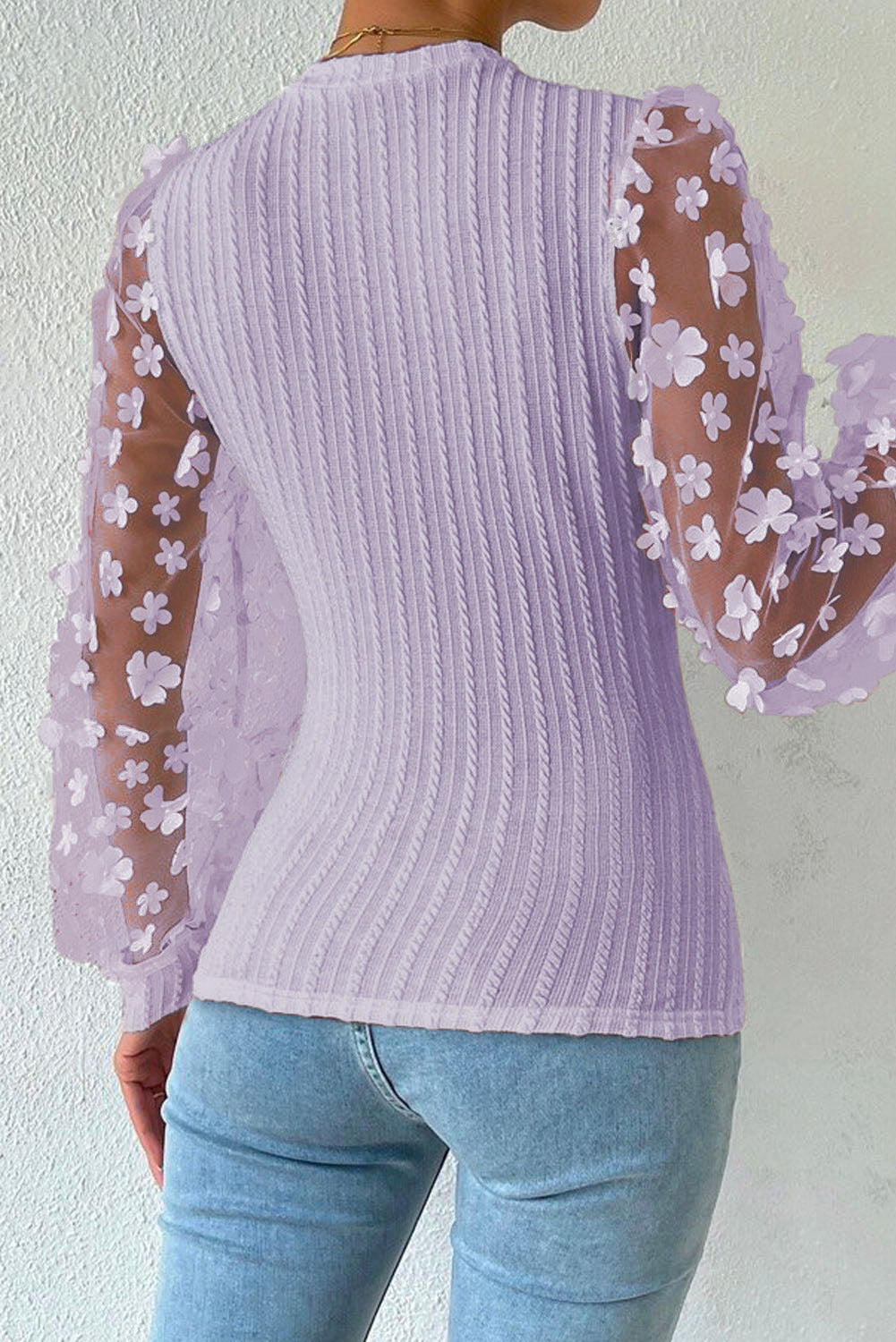 She Wears Glory™ — Woven in Worth Appliqué Blouse - She Wears Glory Beverly Hills