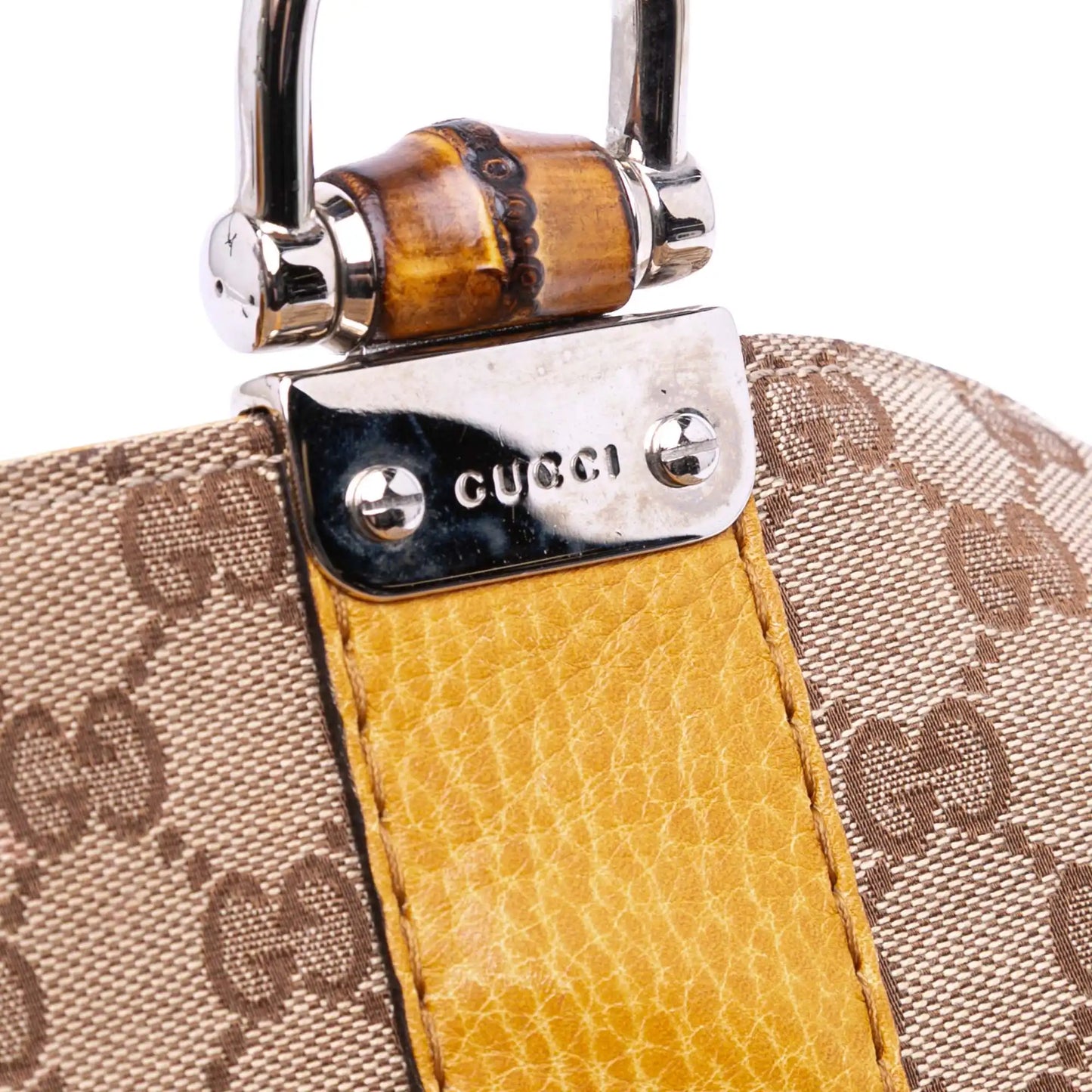Gucci Medium GG Canvas Bamboo Libeccio Tote