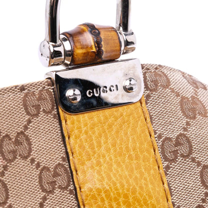 Gucci Medium GG Canvas Bamboo Libeccio Tote