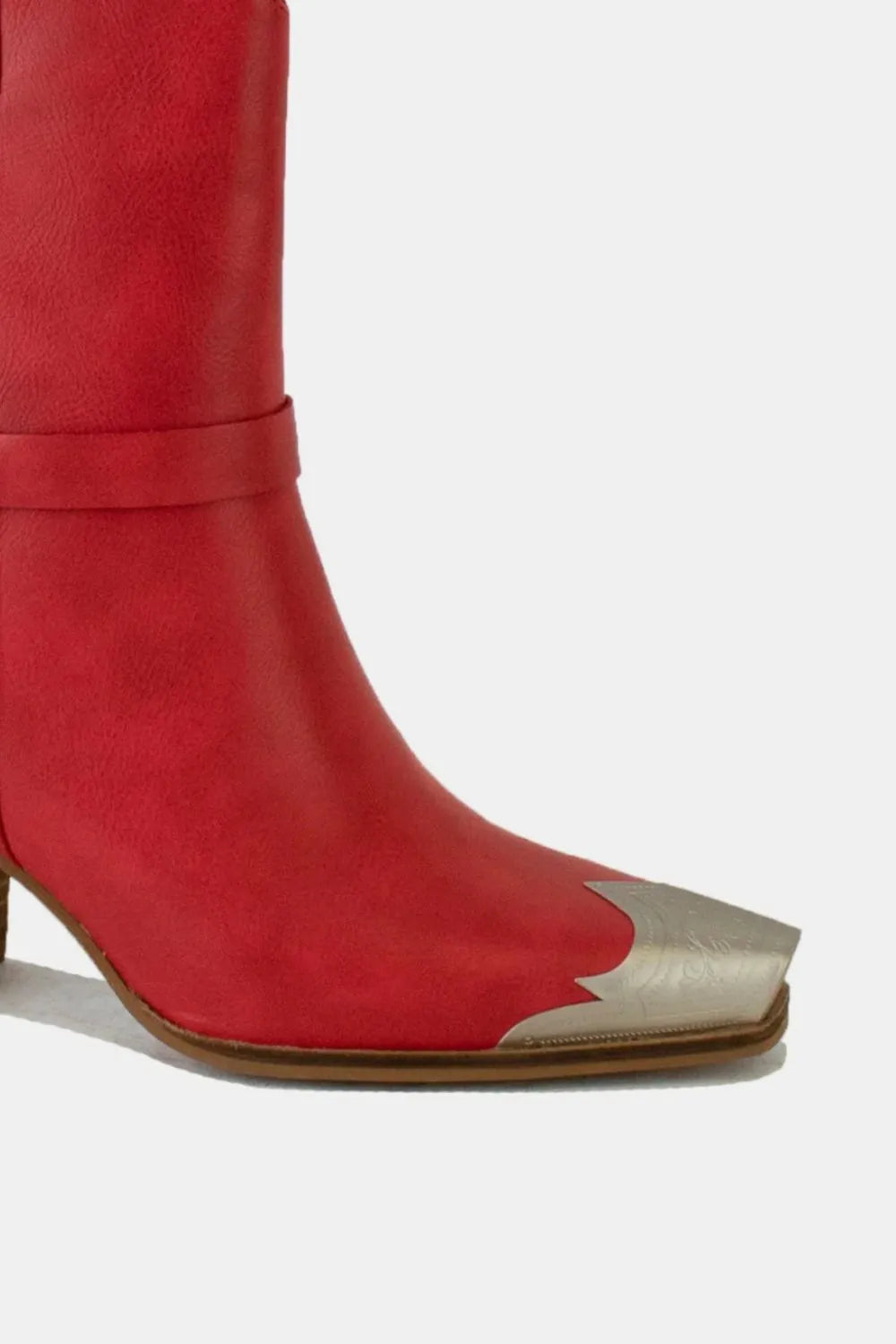 She Wears Glory™ Deborah’s Edge Metal Toe Ankle Boots - She Wears Glory Beverly Hills