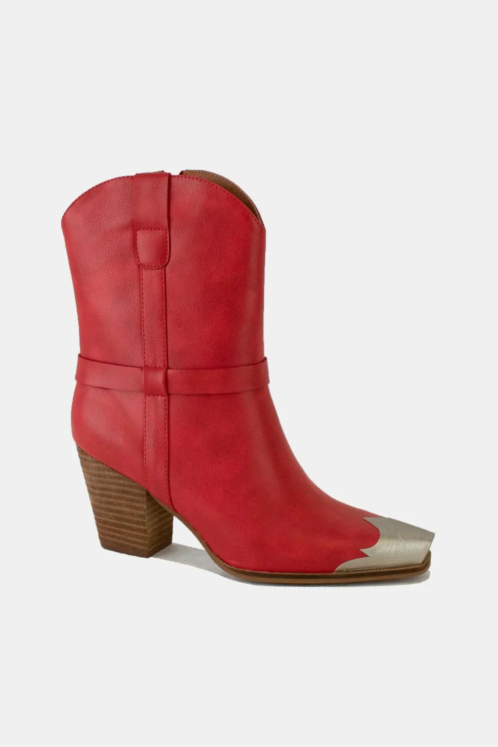 She Wears Glory™ Deborah’s Edge Metal Toe Ankle Boots - She Wears Glory Beverly Hills