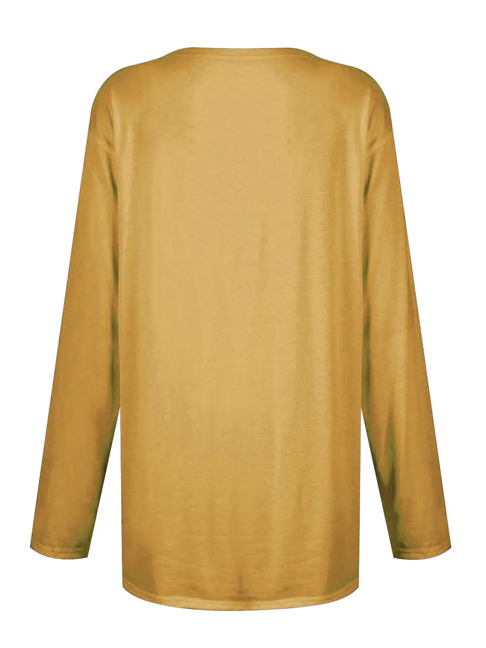 She Wears Glory™ Full Size Pocketed Round Neck Long Sleeve T-Shirt - She Wears Glory Beverly Hills