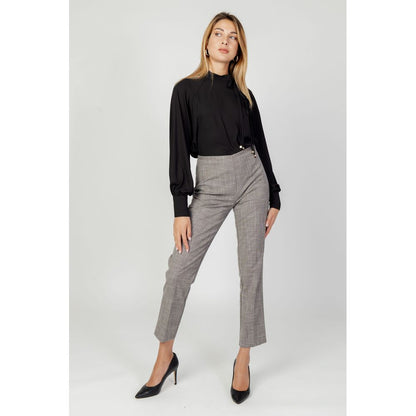 Sandro Ferrone Beige Polyester Pant