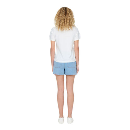 Jacqueline De Yong White Cotton T-Shirt