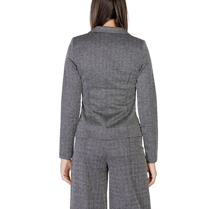 ICHI Black Polyester Blazer