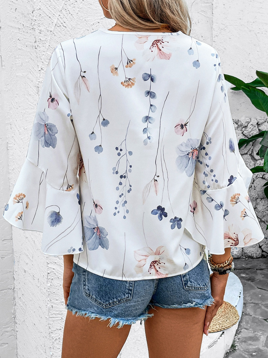 She Wears Glory — Honeyed Grace Ruffle Blouse - She Wears Glory Beverly Hills