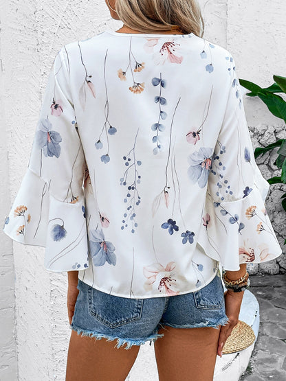She Wears Glory — Honeyed Grace Ruffle Blouse - She Wears Glory Beverly Hills