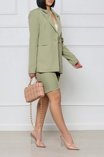 She Wears Glory “Crowned & Commissioned” Two-Piece Blazer & Shorts Set - She Wears Glory Beverly Hills